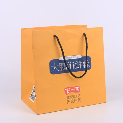 Sac de papier d'ODM Eco de sacs à provisions de papier de ROHS 300gsm emballage