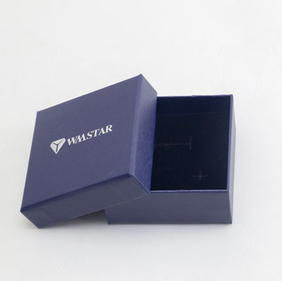 CMYK imprimant les boîte-cadeau rigides de carton de place 150x150x60mm avec l'estampillage d'aluminium argenté