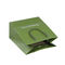 Sacs en papier de Papier d'emballage de vert de GV ISO9001 avec les poignées pp tordues