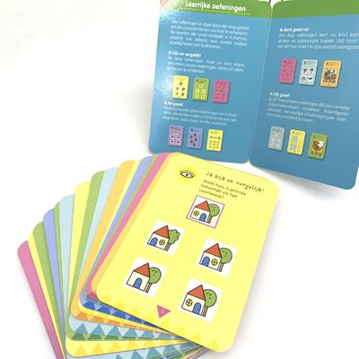 300gsm a enduit les cartes de jeu de papier d'éducation d'enfants Matt Finished recyclable