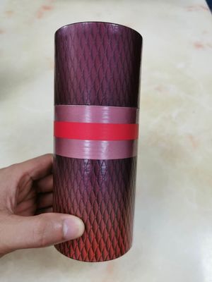 Emballage de pot de carton des cosmétiques 2mm de cylindre avec l'éponge