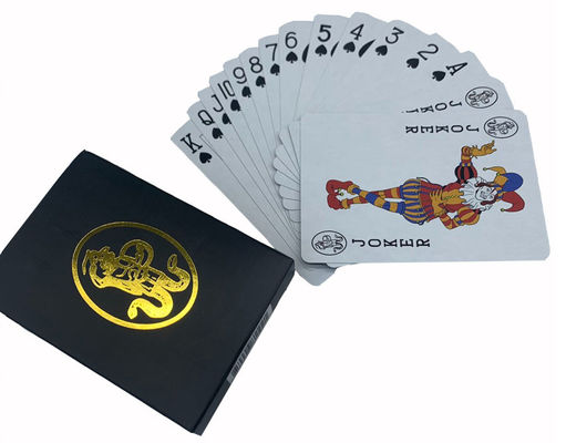 Cartes de jeu de Matt Varnishing Black Core Paper CMYK 52 imprimables