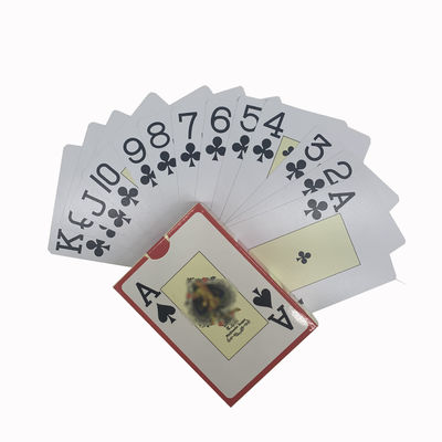 GV en plastique Logo Playing Cards fait sur commande de cartes de tisonnier de 0.32mm