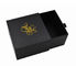 Boîte rigide de tiroir de papier de carton de Matt Laminated Gold Foil Stamping pour des bijoux