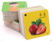 La place forment les cartes flash rigides d'éducation d'enfants de carton 2mm épais